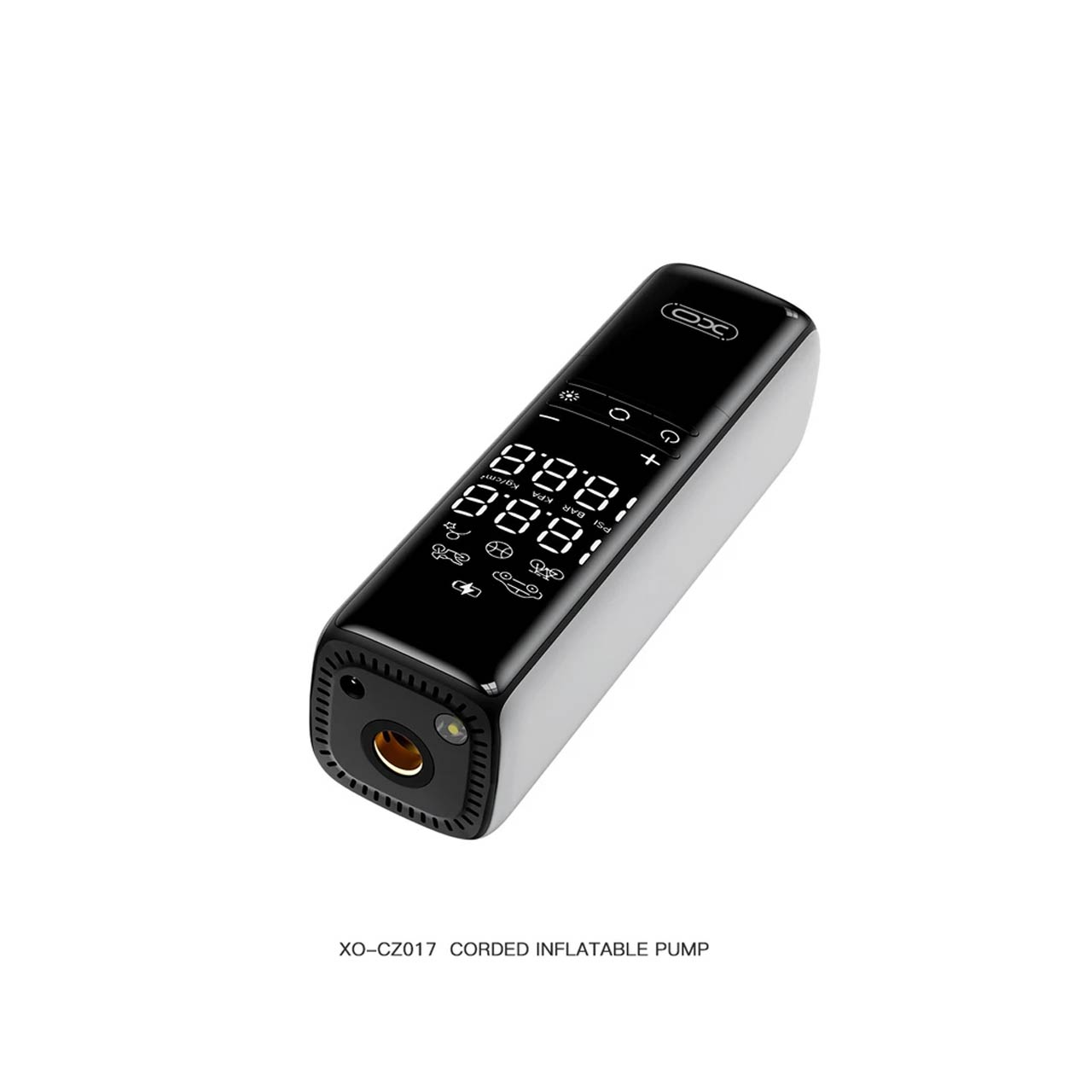 پمپ باد XO مدل XO-CZ017 - مشکی (دارای چراغ قوه LED)
